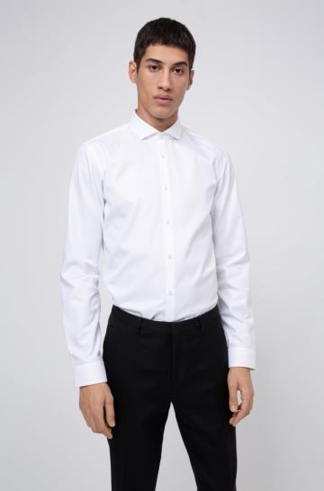 Koszula HUGO Extra Slim Fit Białe Męskie (Pl56392)